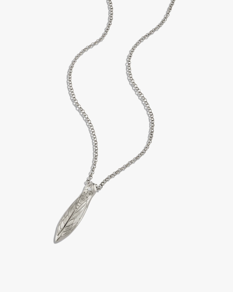 Awe Inspired Pendants Cicada Flower Vessel Necklace