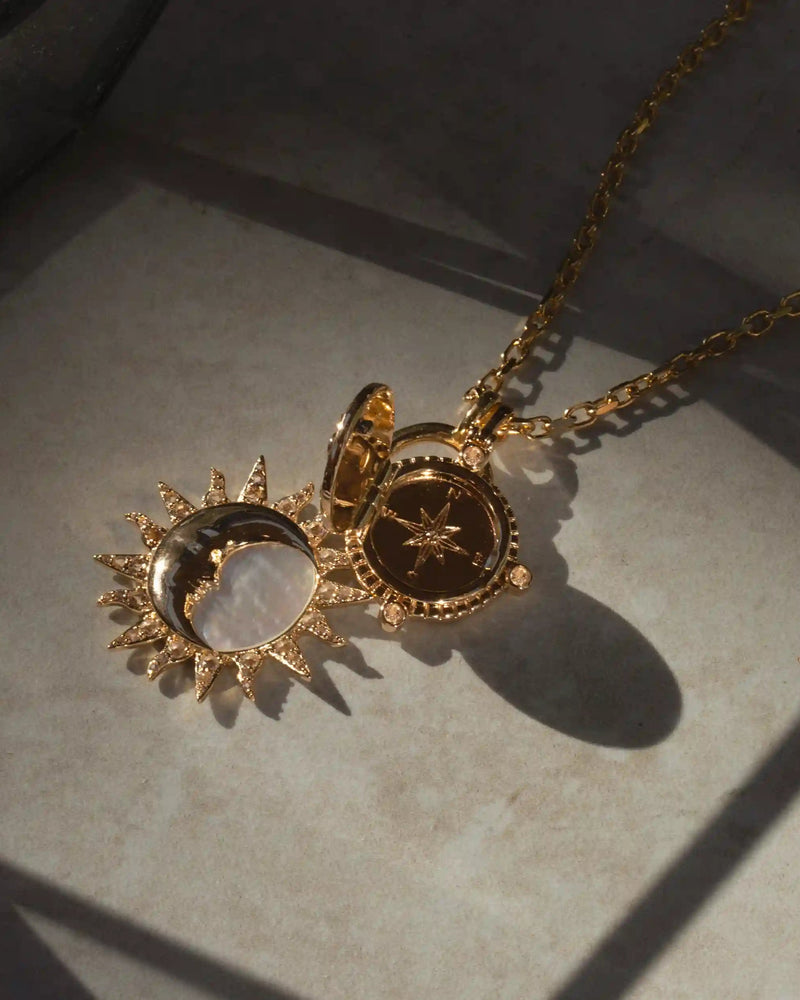 Awe Inspired Pendants Compass Locket