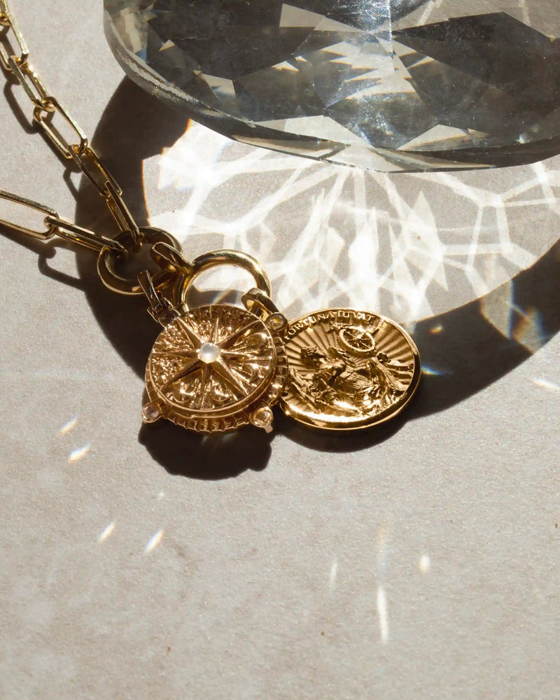 Awe Inspired Pendants Compass Locket