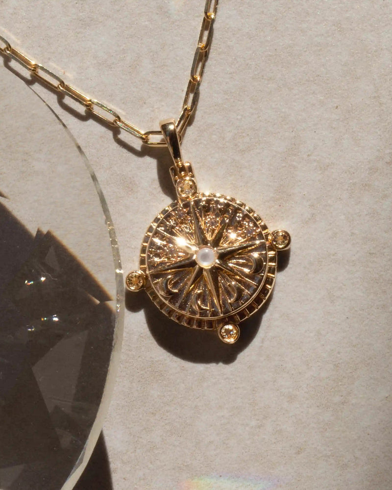 Awe Inspired Pendants Compass Locket