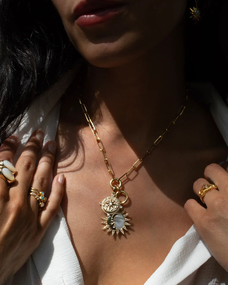 Awe Inspired Pendants Compass Locket