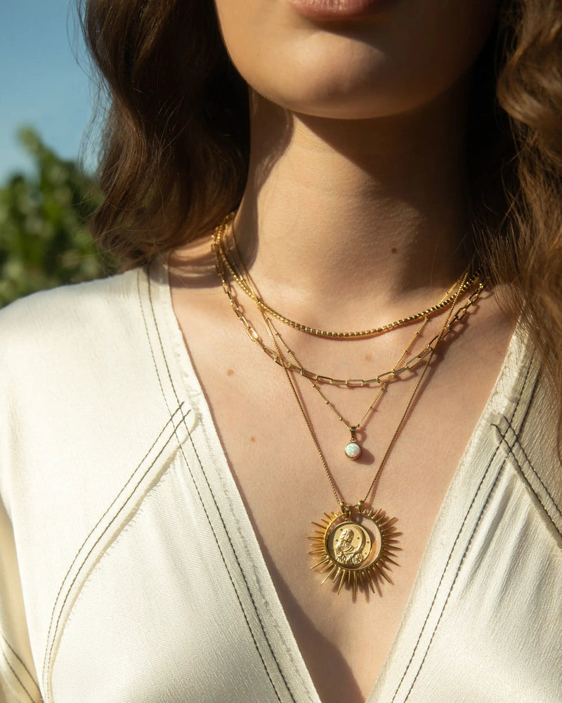 Awe Inspired Pendants Cosmic Rays Goddess Halo