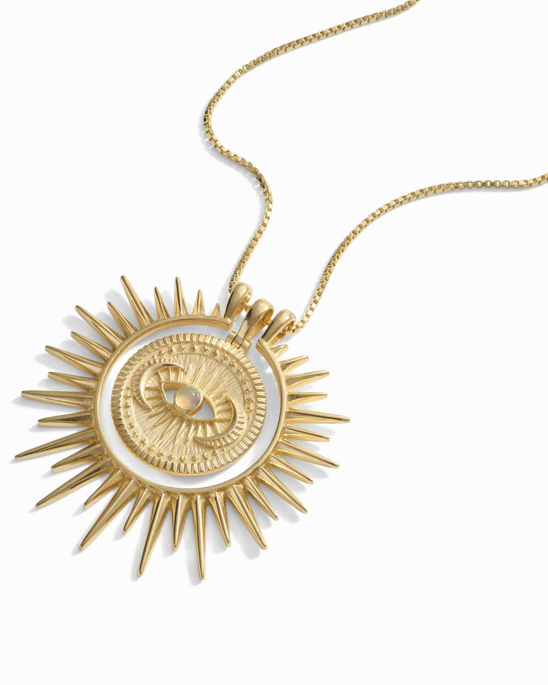 Awe Inspired Pendants Cosmic Rays Goddess Halo