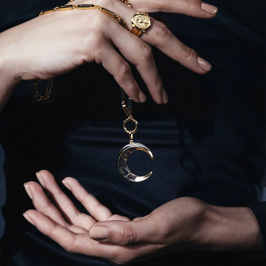 Awe Inspired Pendants Crescent Moon Pendant