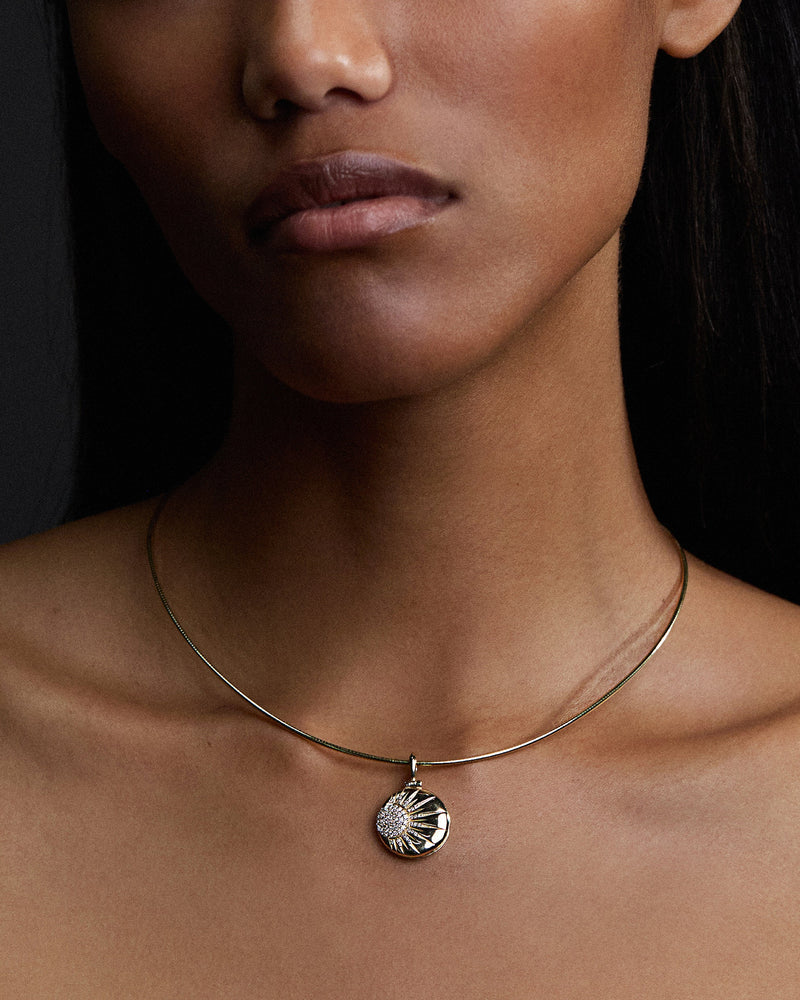 Awe Inspired Pendants Diamond Celestial Locket