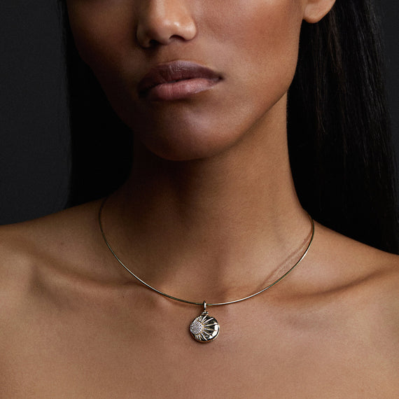 Awe Inspired Pendants Diamond Celestial Locket