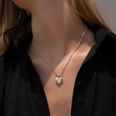 Awe Inspired Pendants Diamond Spiked Heart Amulet