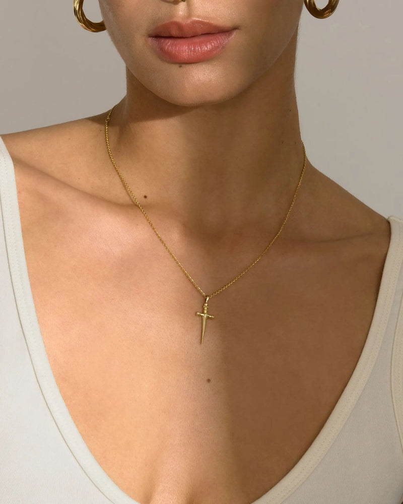 Awe Inspired Pendants Diamond Sword Amulet