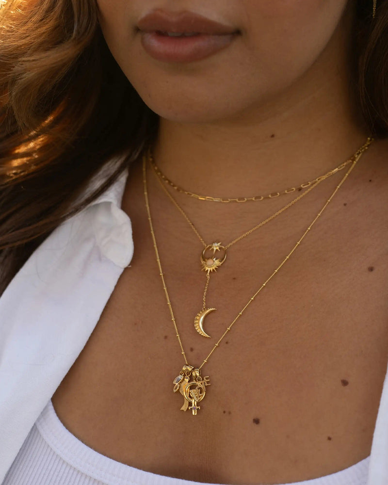 Awe Inspired Pendants Double Marquise White Topaz Amulet