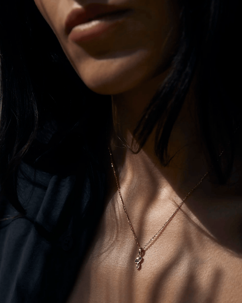 Awe Inspired Pendants Double Marquise White Topaz Amulet