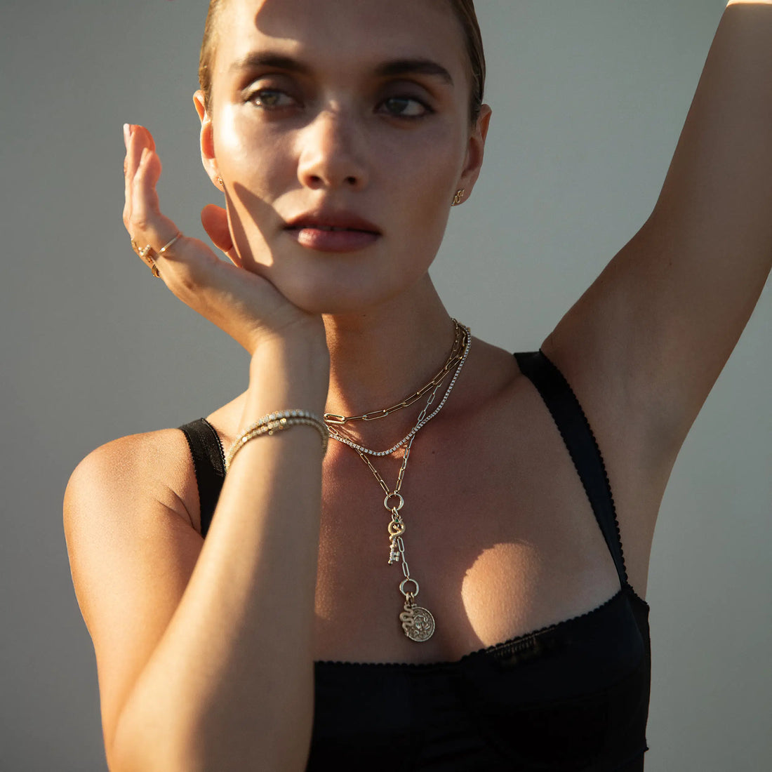 Awe Inspired Pendants Emerald Eyed Snake Amulet