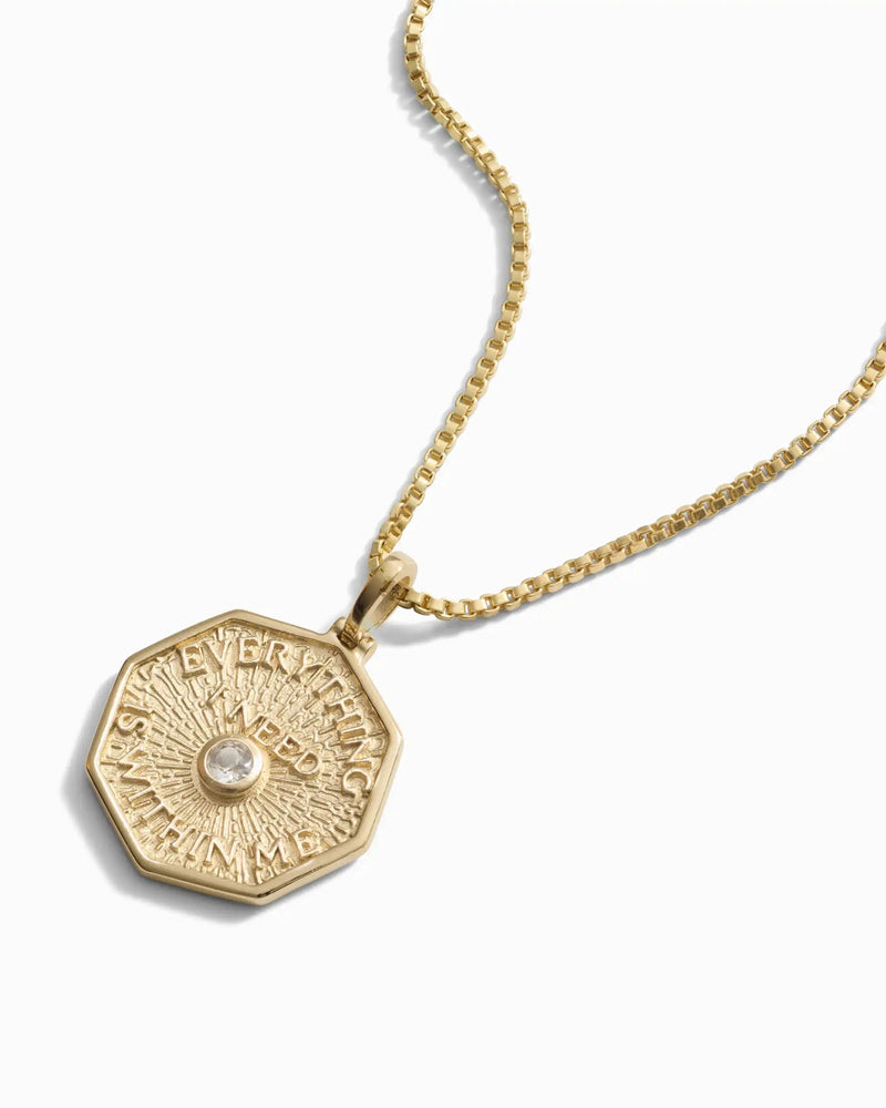 Awe Inspired Pendants Everything I Need is Within Me Affirmation Coin Pendant