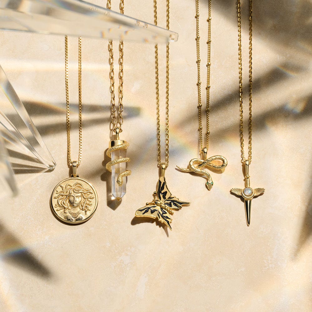 Awe Inspired Pendants Flying Dagger Amulet