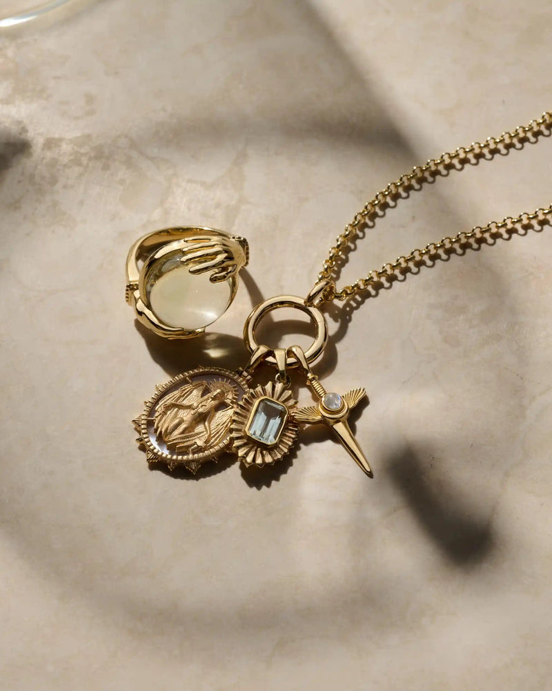 Awe Inspired Pendants Flying Dagger Amulet