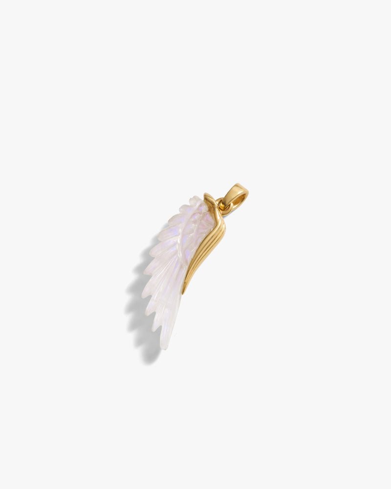 Awe Inspired Pendants Gemstone Angel Wing Amulet