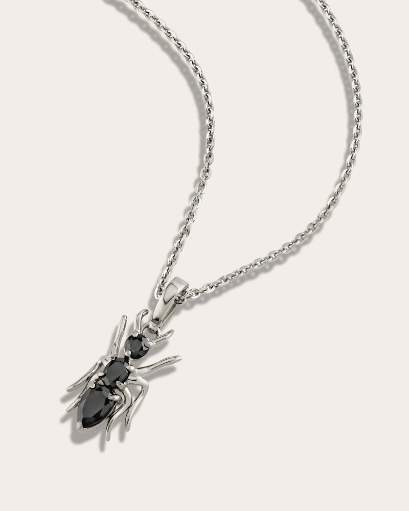 Awe Inspired Pendants Hematite Ant Amulet