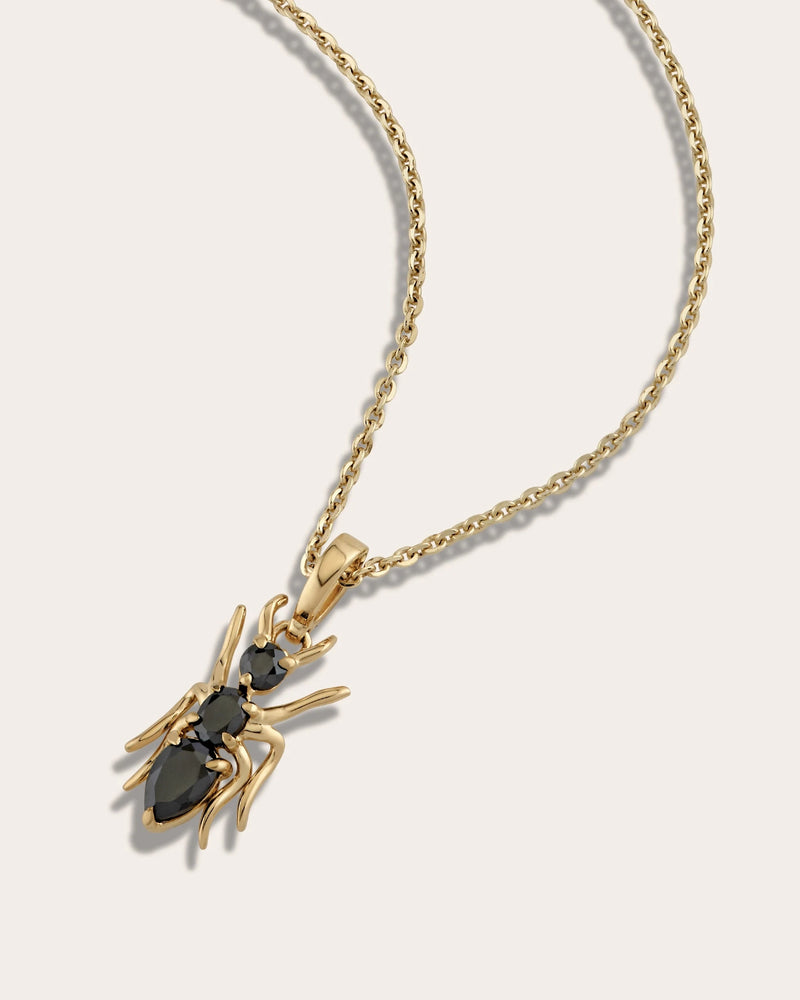 Awe Inspired Pendants Hematite Ant Amulet