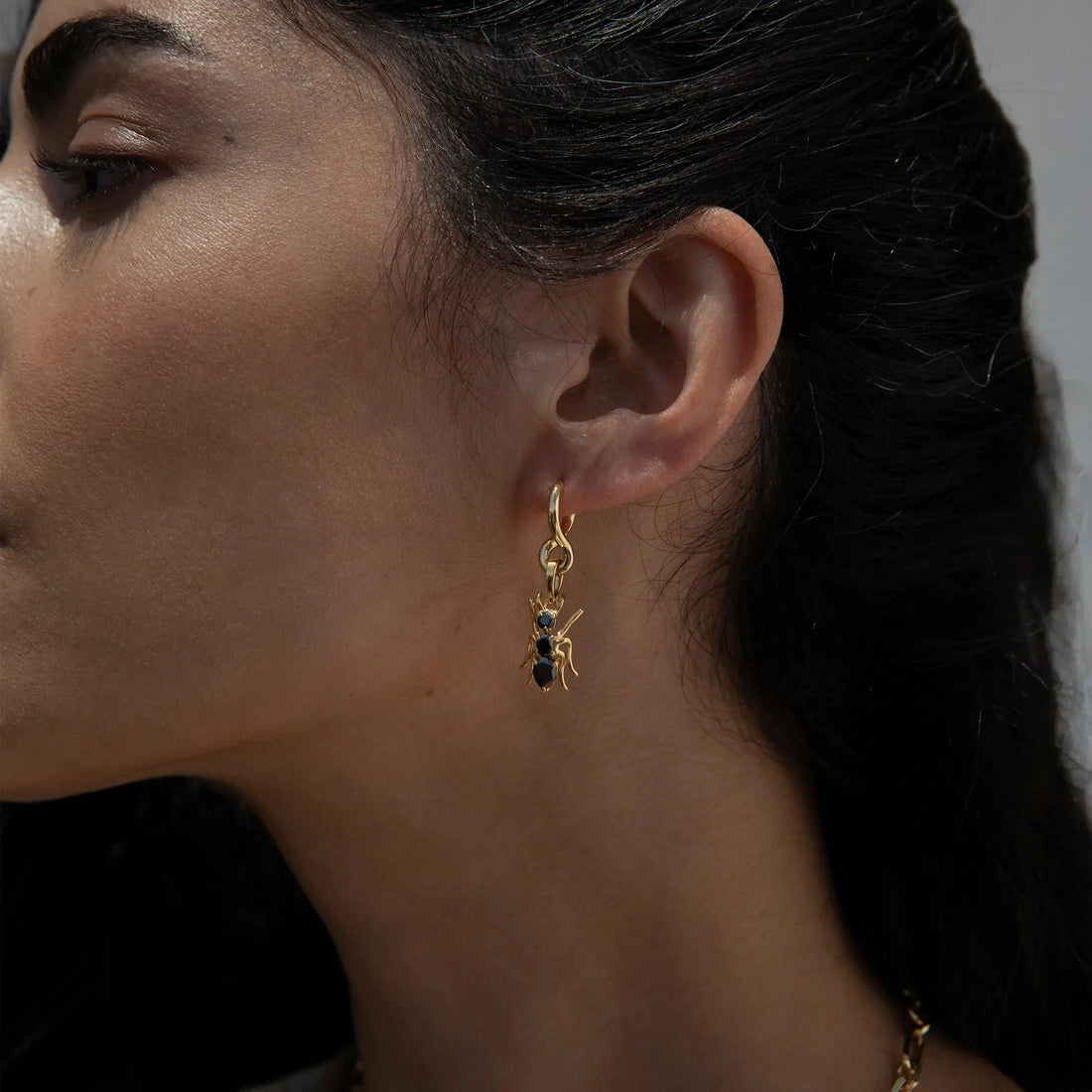 Awe Inspired Pendants Hematite Ant Amulet