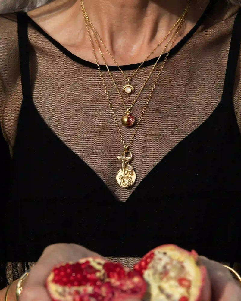 Awe Inspired Pendants Inverted Moon Amulet