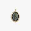 Awe Inspired Pendants Labradorite / 14K Yellow Gold Vermeil Oracle Locket