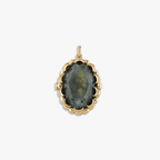 Awe Inspired Pendants Labradorite / 14K Yellow Gold Vermeil Oracle Locket