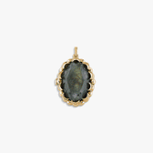Awe Inspired Pendants Labradorite / 14K Yellow Gold Vermeil Oracle Locket