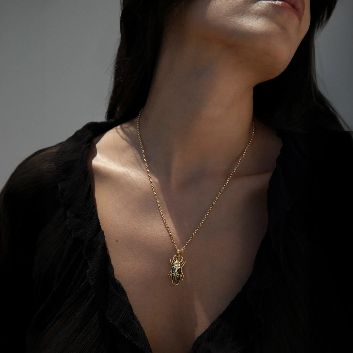 Awe Inspired Pendants Labradorite Beetle Pendant