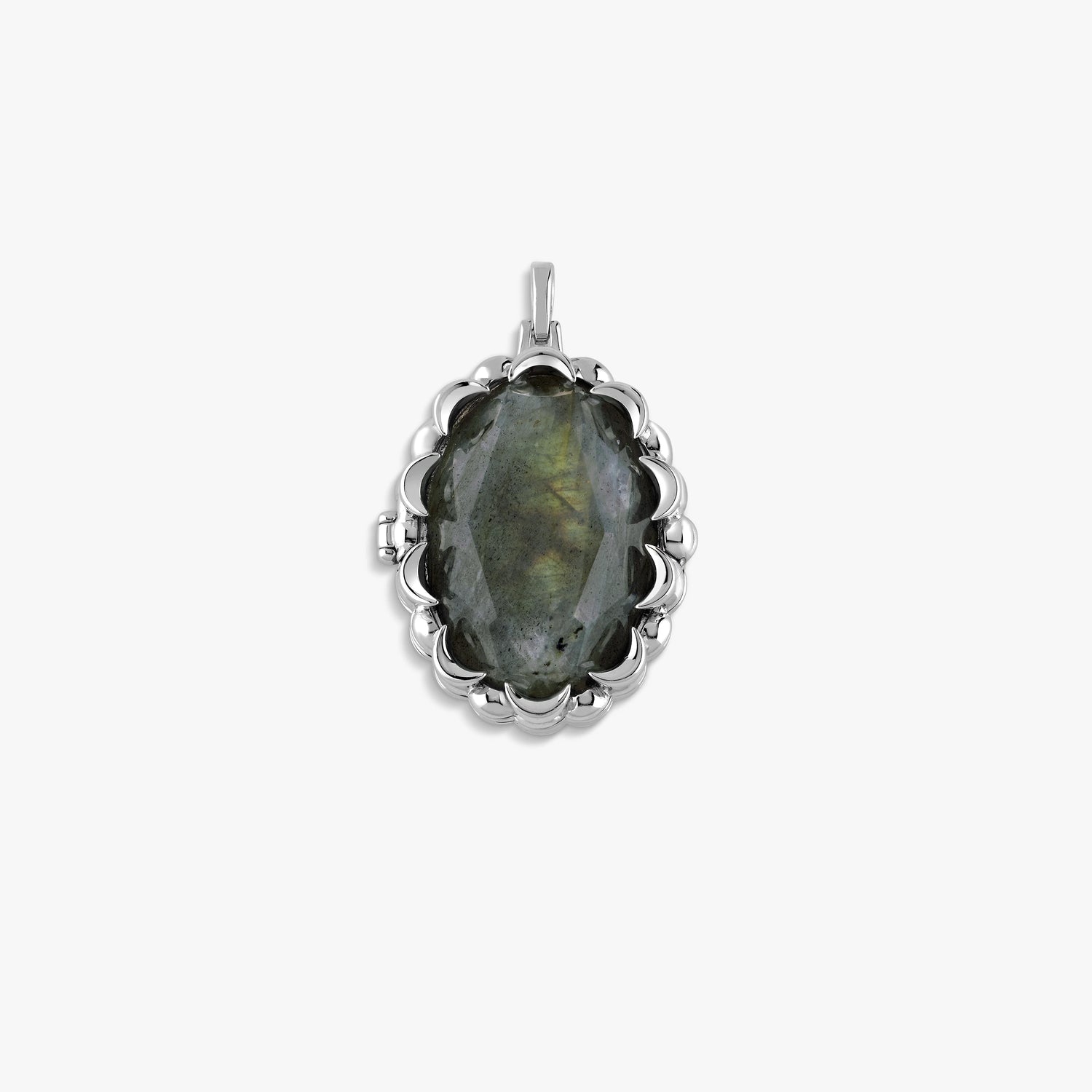Awe Inspired Pendants Labradorite / Sterling Silver Oracle Locket