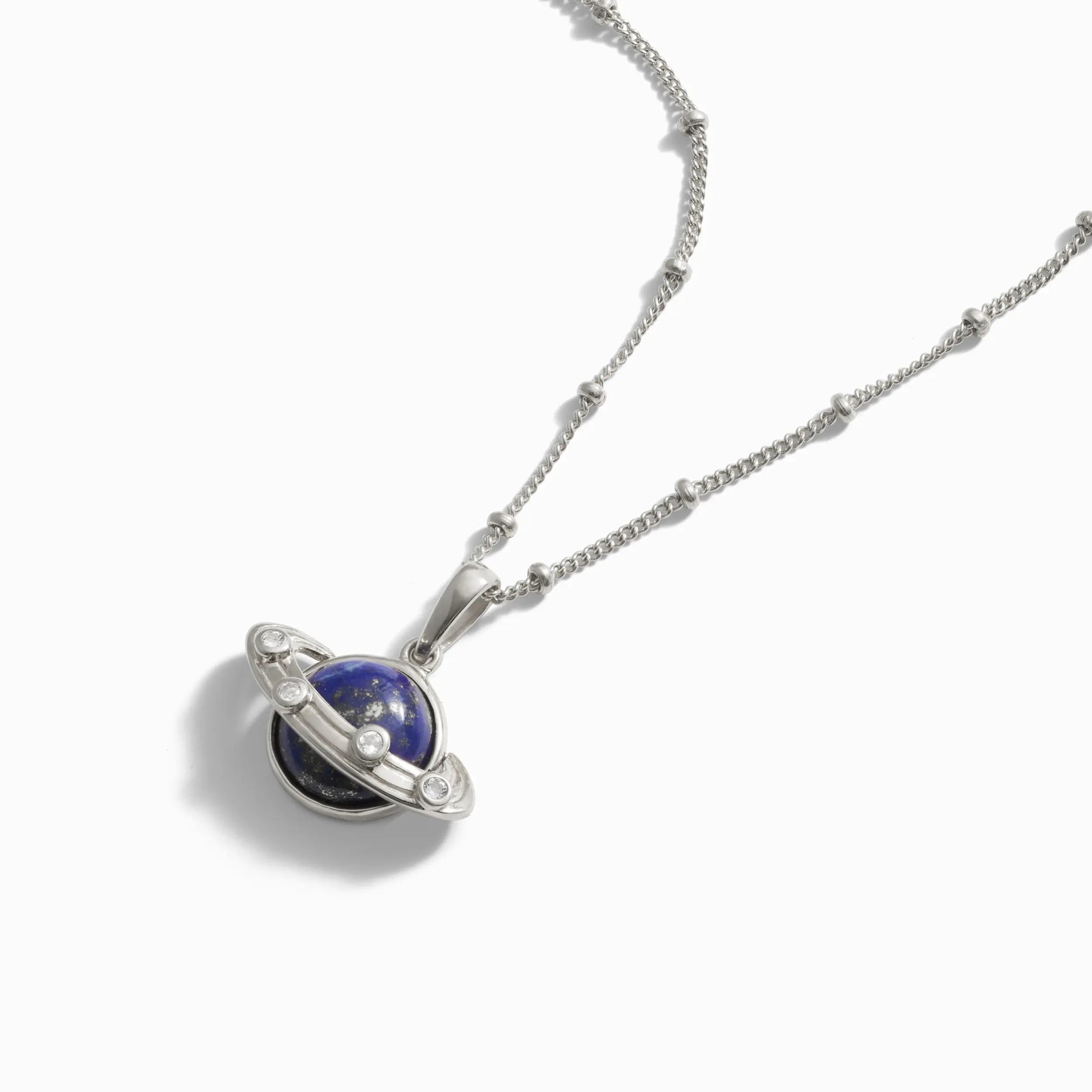 Awe Inspired  Necklaces Lapis Saturn Necklace