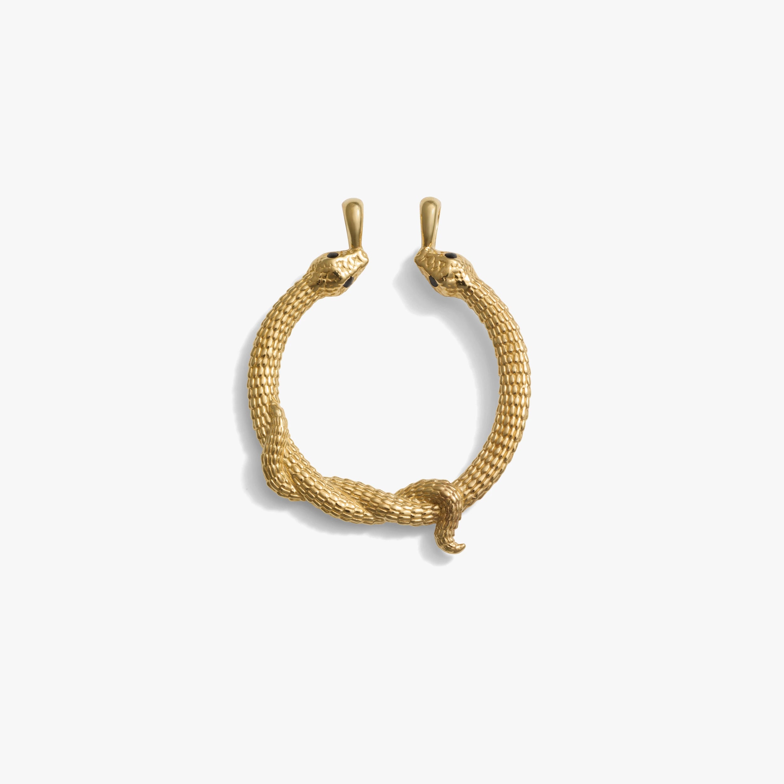 Awe Inspired Pendants Large / 14K Yellow Gold Vermeil Snake Goddess Halo