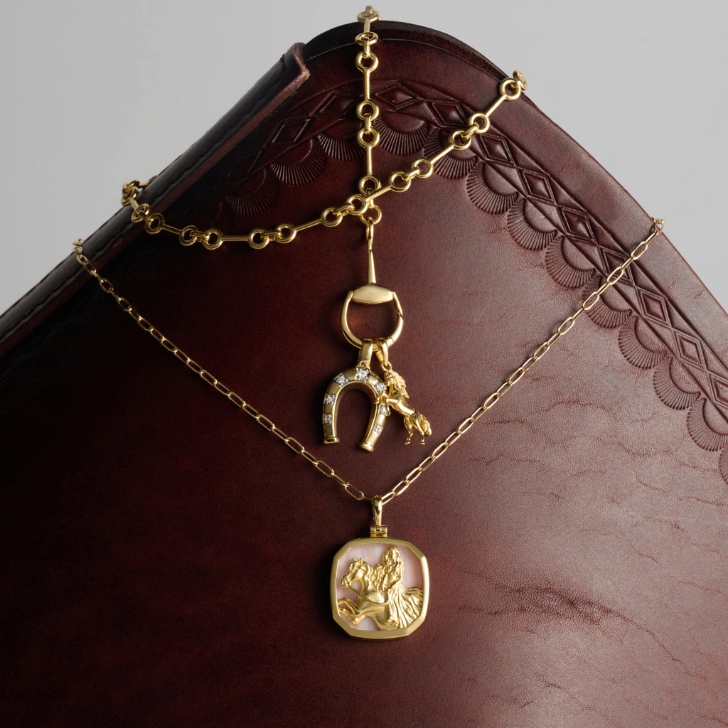 Awe Inspired Pendants Lucky Horseshoe Pendant