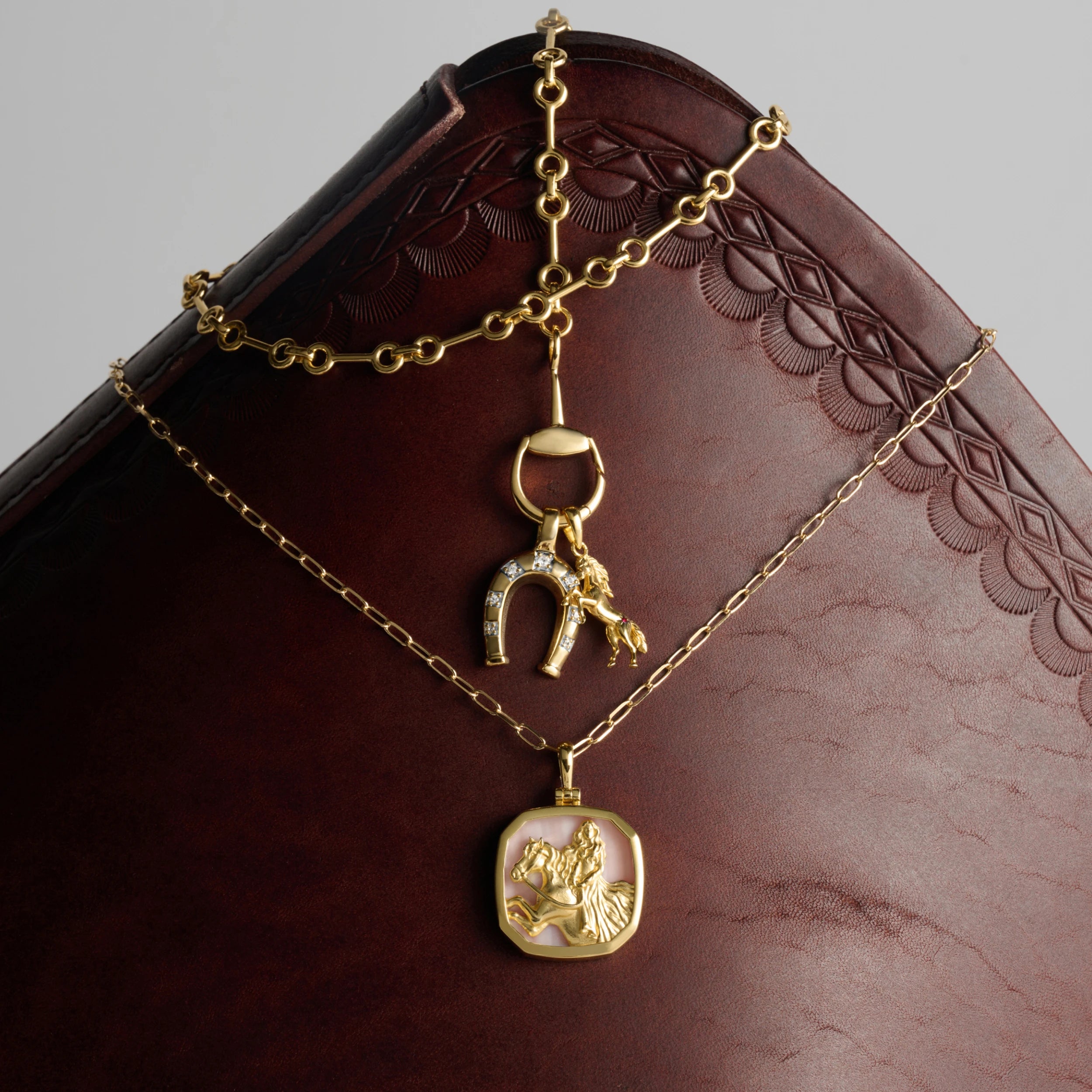 Awe Inspired Pendants Lucky Horseshoe Pendant