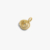 Awe Inspired Pendants Mini Sapphire Spiral Snake Coin