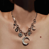 Awe Inspired Pendants Mini Triple Moon Key Amulet