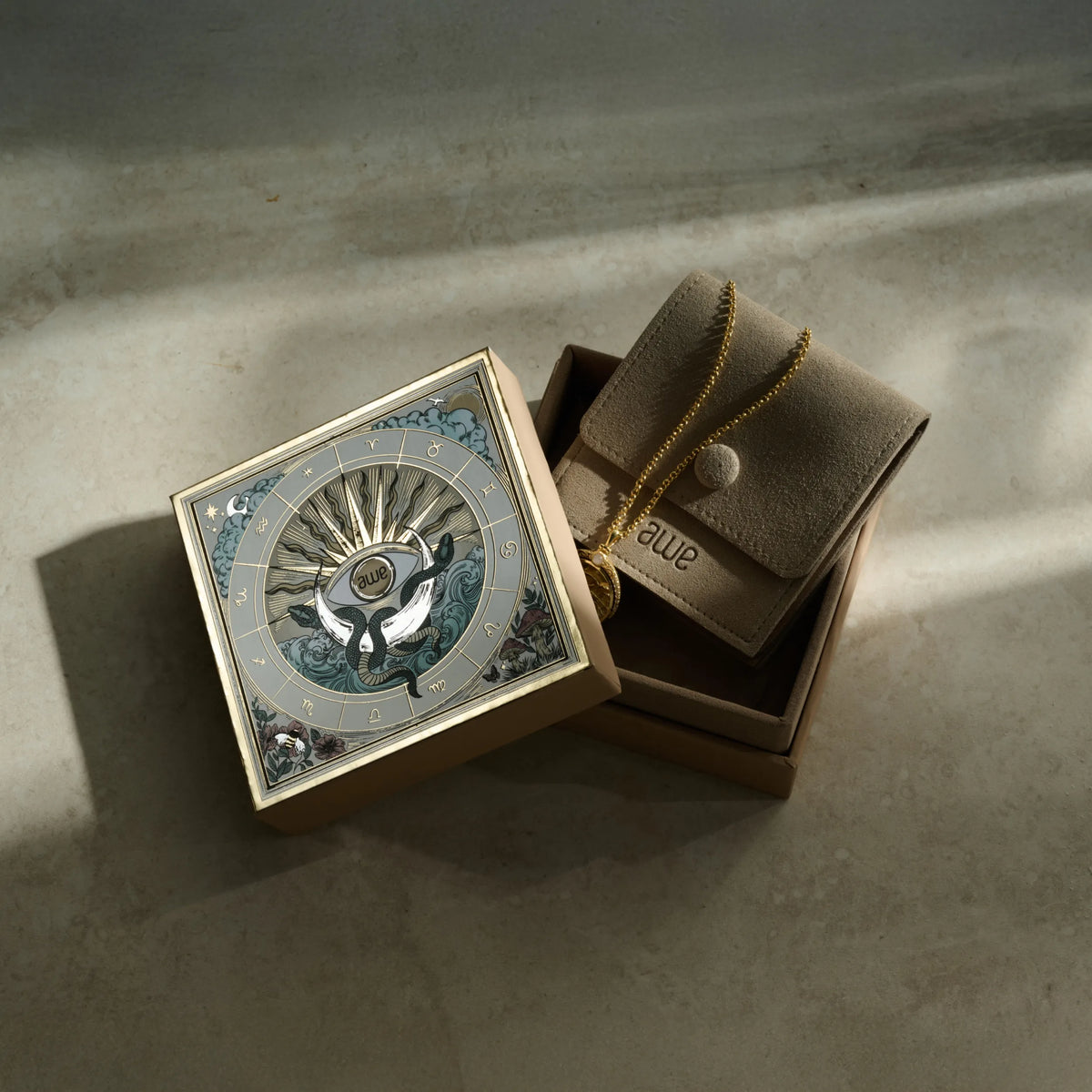 Awe Inspired Pendants Mixed Metal Mystery Goddess Trio