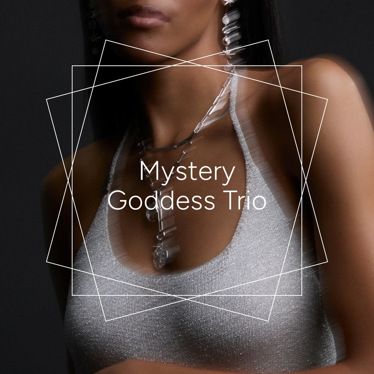 Awe Inspired Pendants Mixed Metal Mystery Goddess Trio