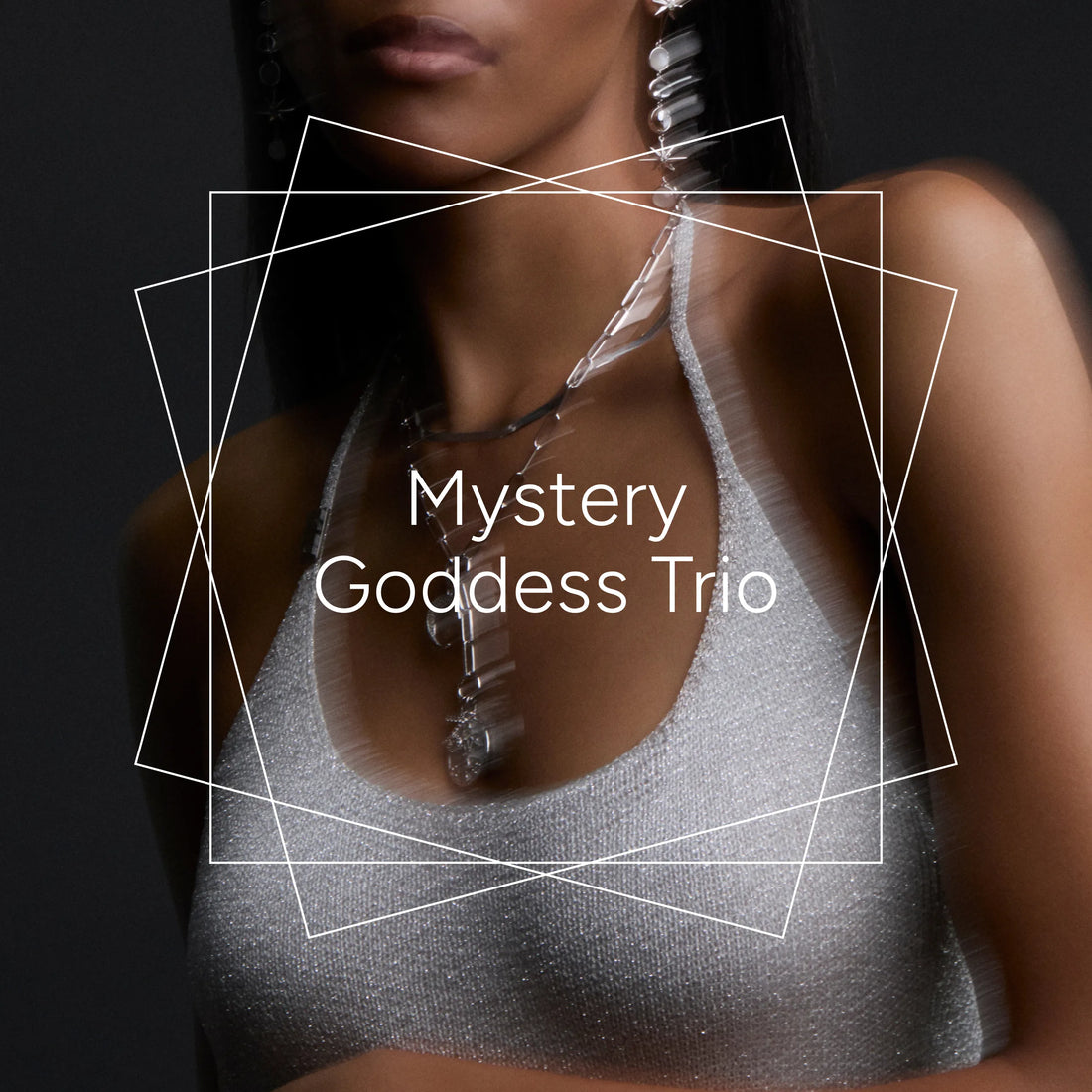 Awe Inspired Pendants Mixed Metal Mystery Goddess Trio