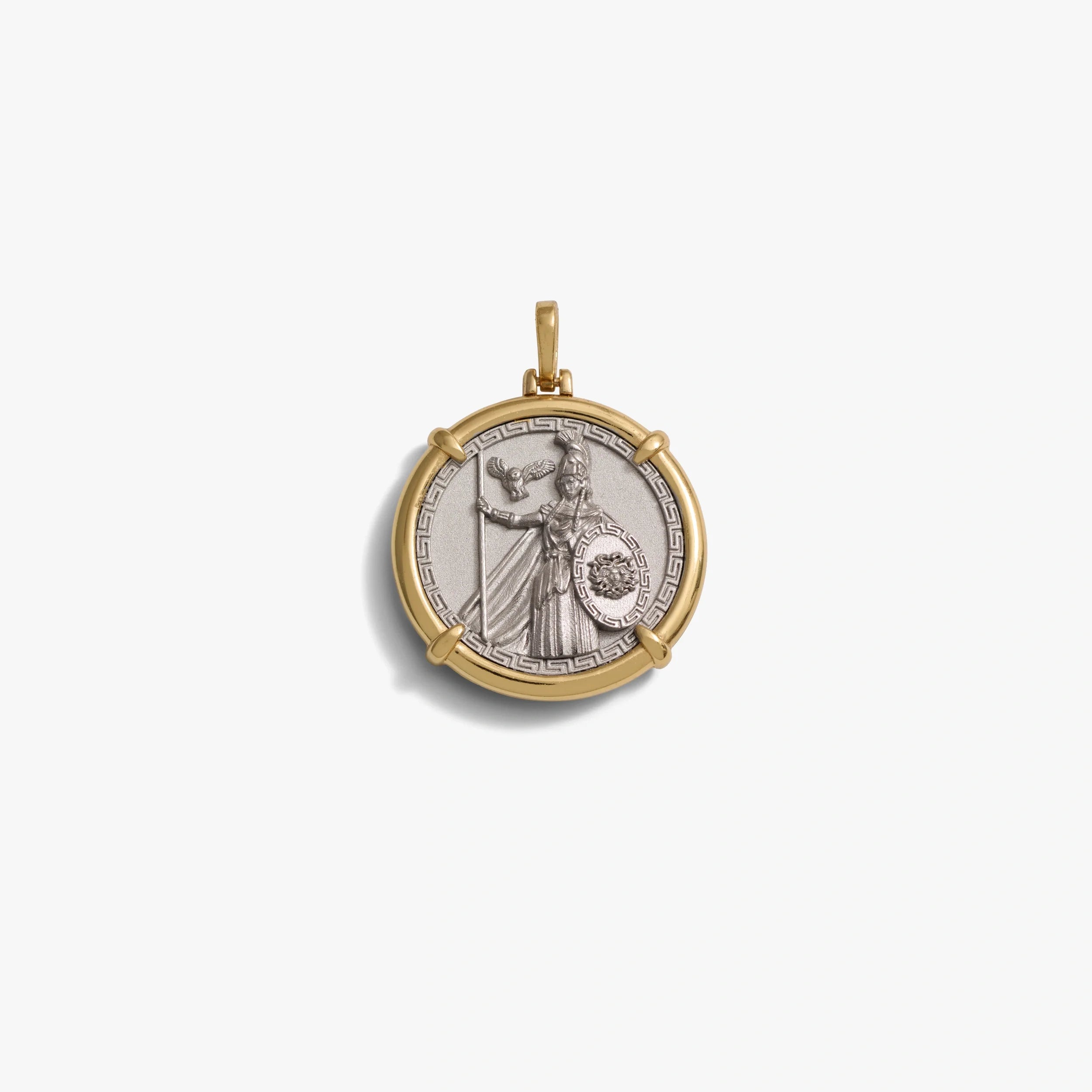 Awe Inspired Pendants Mixed Metals (Gold & Silver) / Large Special Edition Athena Pendant