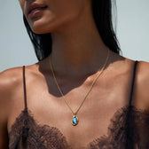 Awe Inspired Pendants Molten Gemstone Teardrop Pendant