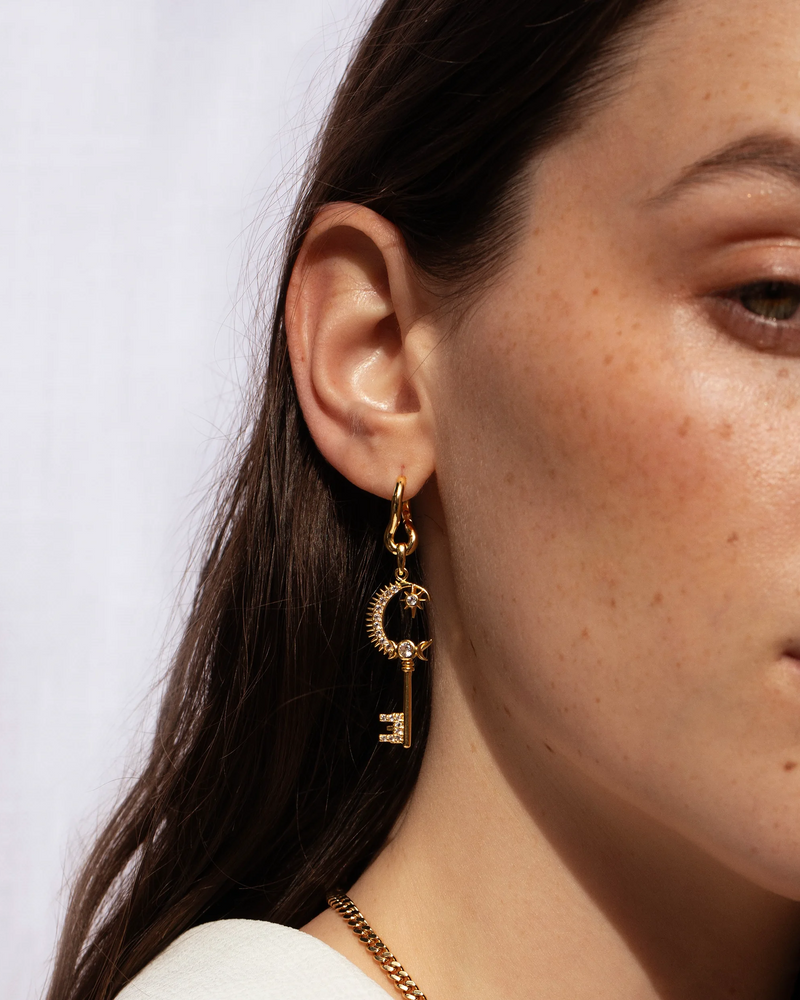 Awe Inspired Pendants Moon & Stars Key Charm