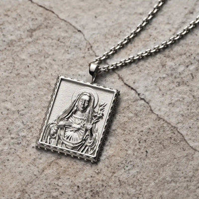 Awe Inspired Pendants Mother Mary Tablet