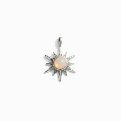 Awe Inspired Pendants Opal Sun Amulet