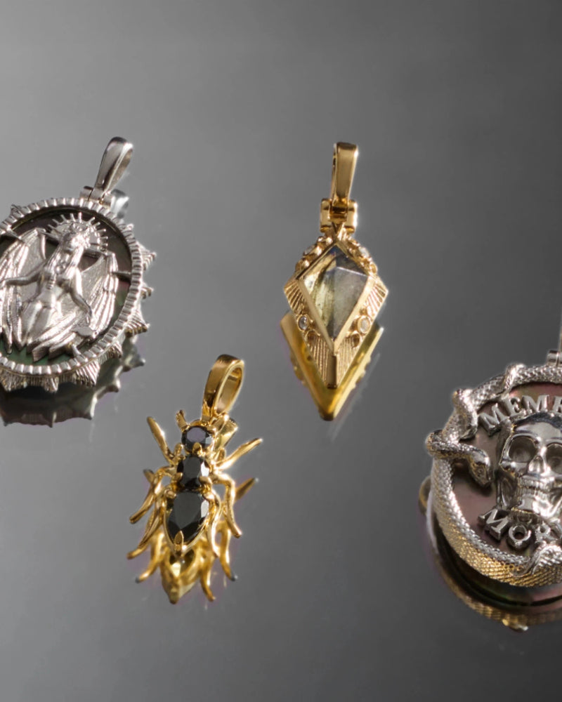 Awe Inspired Pendants Prism Triple Moon Amulet