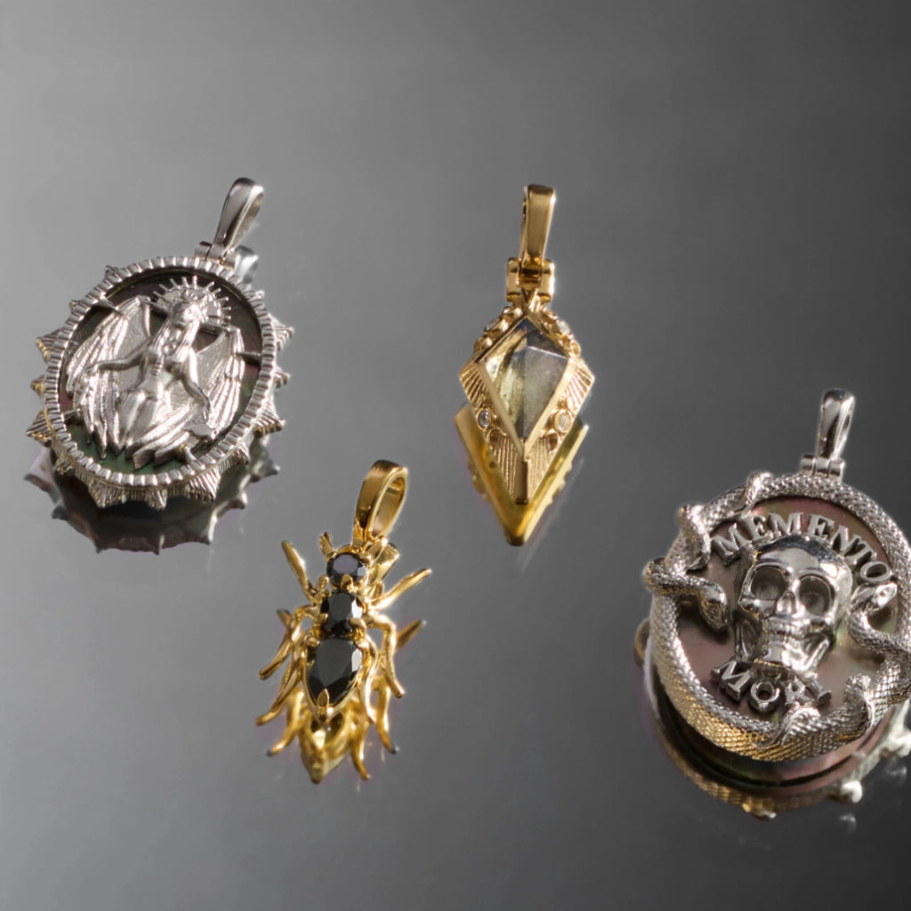 Awe Inspired Pendants Prism Triple Moon Amulet