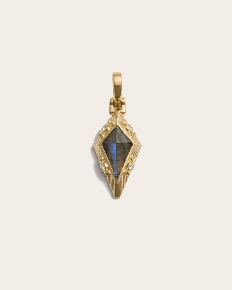Awe Inspired Pendants Prism Triple Moon Amulet