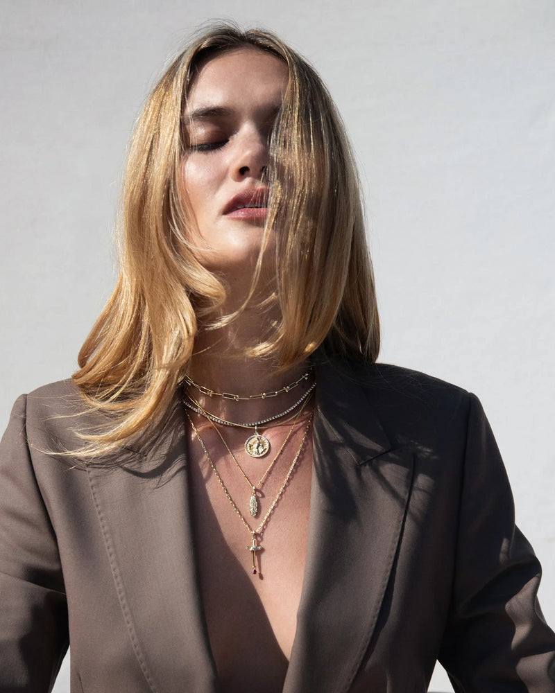 Awe Inspired Pendants Ruby Sword Amulet