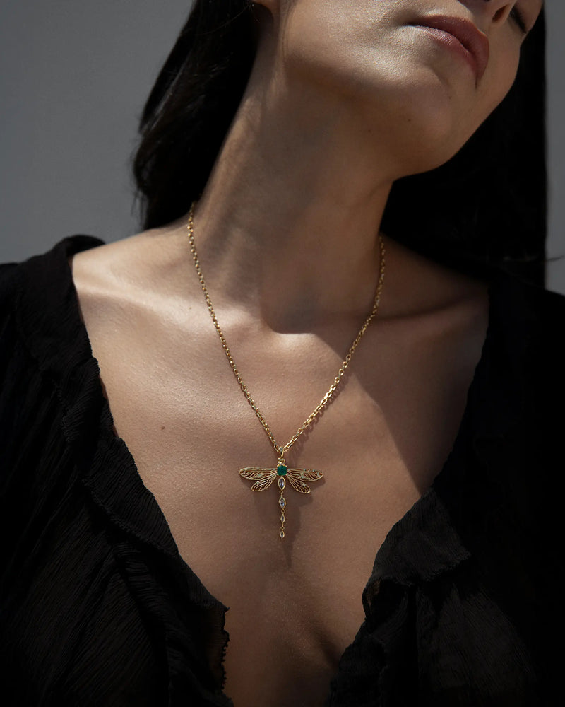 Awe Inspired Pendants Secret Forest Dragonfly Pendant