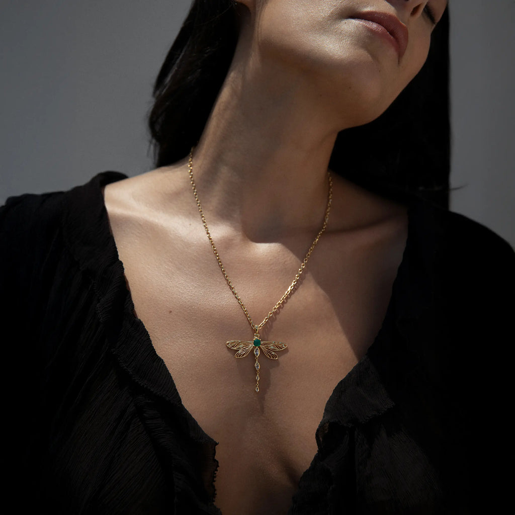 Awe Inspired  Necklaces Secret Forest Dragonfly Necklace