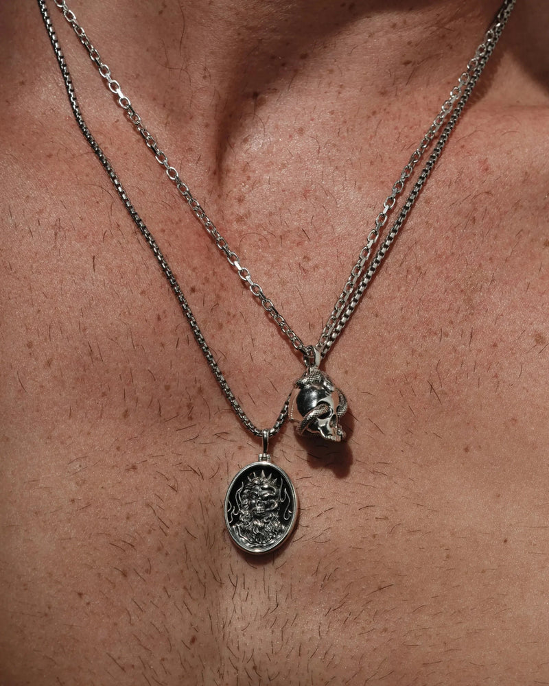 Awe Inspired Pendants Serpent Skull Pendant