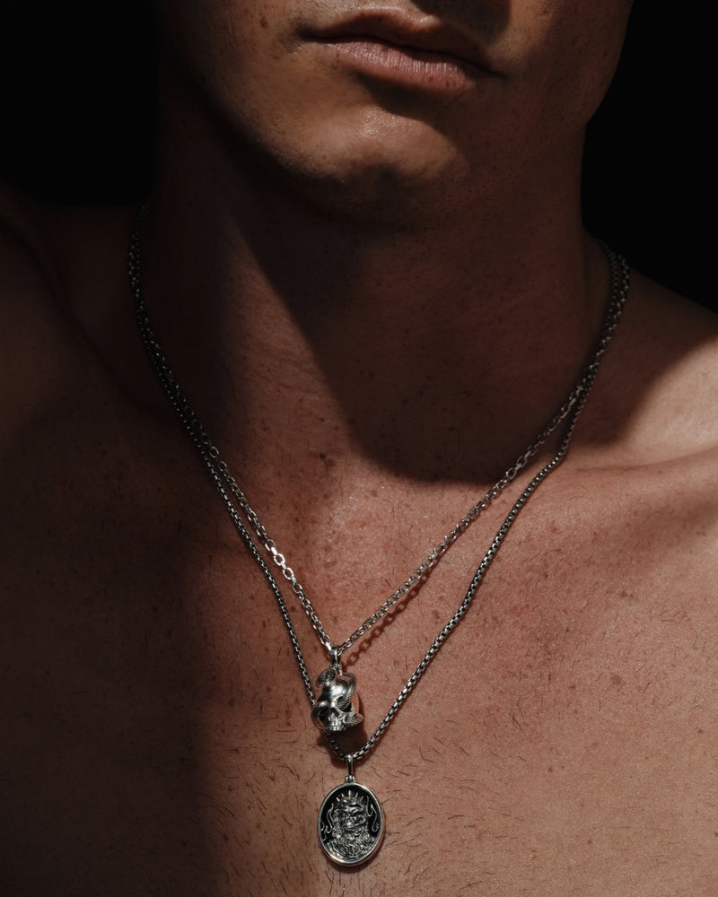 Awe Inspired Pendants Serpent Skull Pendant